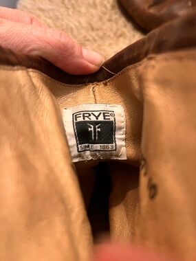 Frye Men’s 10 Phillip Harness Boots Vintage Distressed Leather Brown Moto Biker